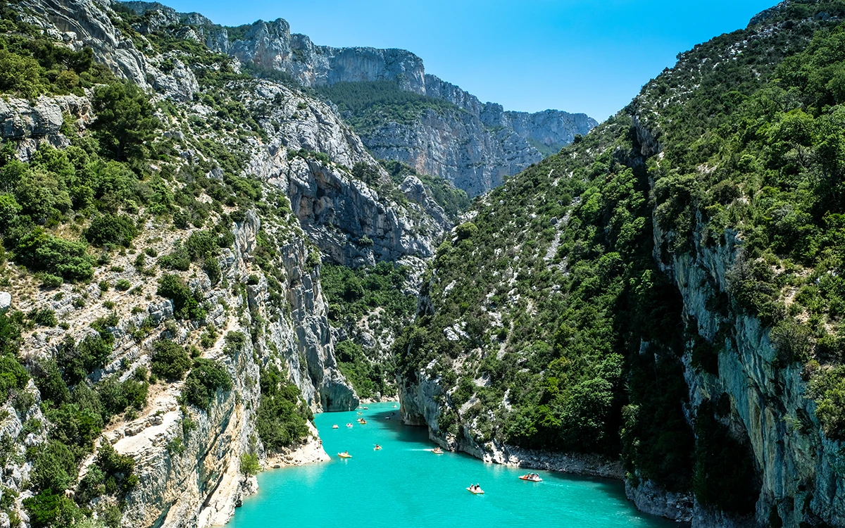 Décor de tournage dans les Gorges du Verdon